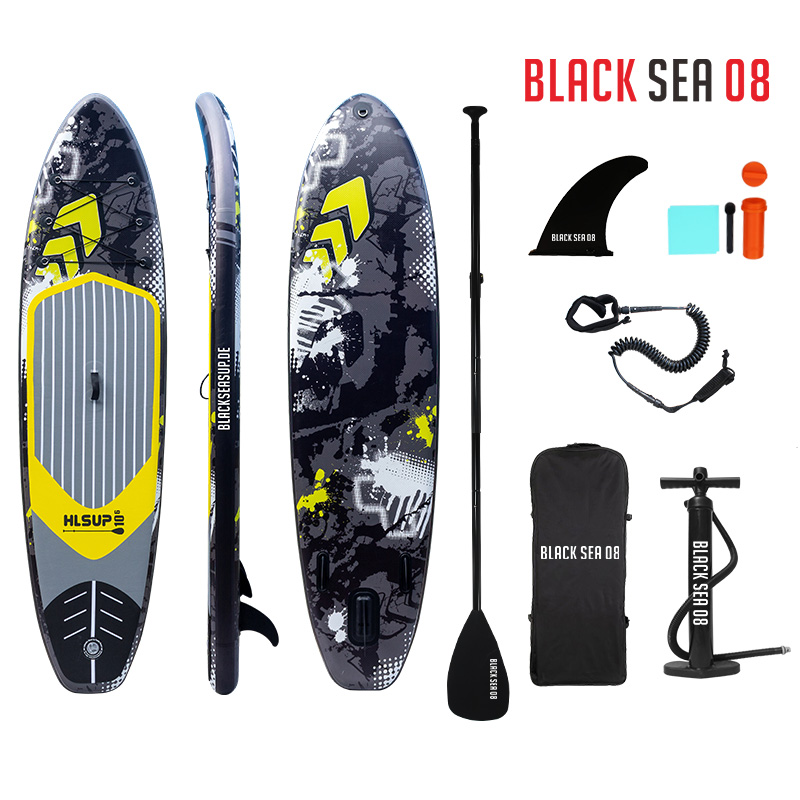 Black Sea 08 Yellow Stone Aufblasbares Stand Up Paddle Board 10'6