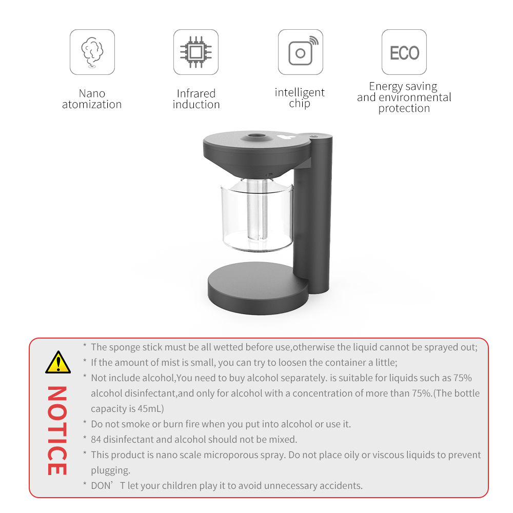 Tragbares Desinfektions Spender mit Sensor Sterilisator