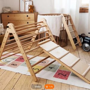 Triangle Kletterer Kletterbrett Montessori für Kinder und Kleinkinder Möbel Kletterdreieckure Pickler Art