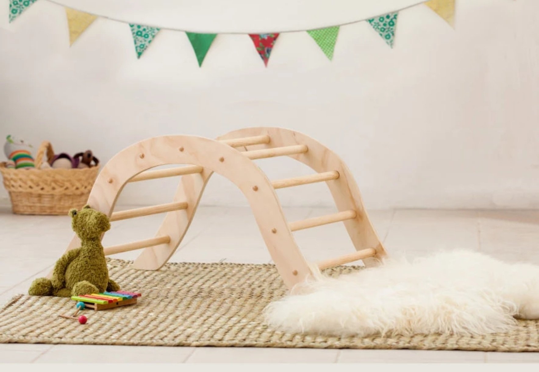 Triangle Kletterer Kletterbrett Montessori für Kinder und Kleinkinder Möbel Kletterdreieckure Pickler Art