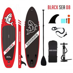 Black Sea 08 SUP Set Aufblasbares Stand Up Paddle Board 10'6